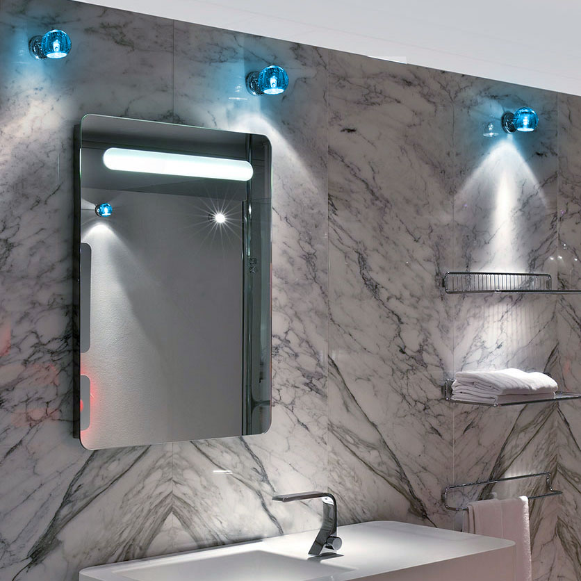 Fabbian D57G13 31 blue светильник Beluga настенный 61777 - Вид №2