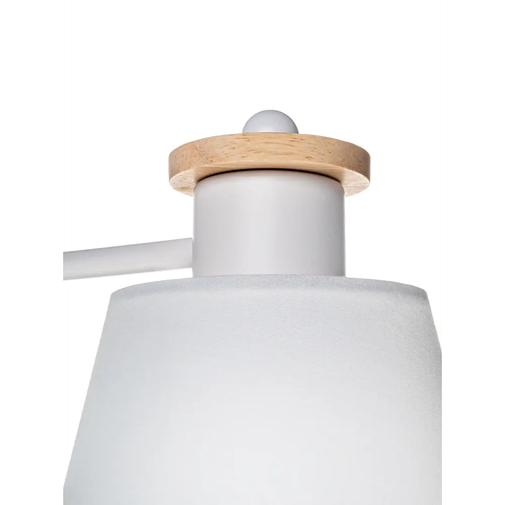 Люстра потолочная Lamplandia Textile L1495, 3 лампы, 12 м², цвет белый/серый STLM-2047398 - Вид №4