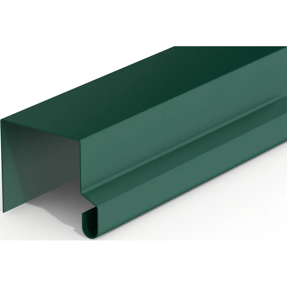 П-планка для профнастила 2 м 0.4 мм RAL 6005 зеленый ВЕГА STLM-2146804