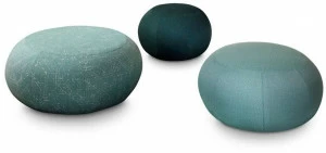 Saba Italia Круглый садовый пуф из парусины со съемной крышкой Geo