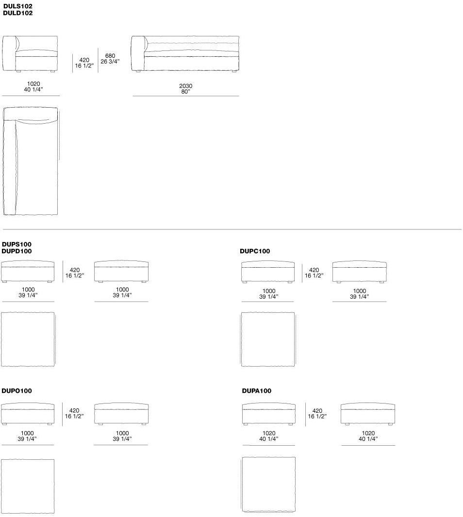 Poliform Съемный тканевый диван Dune sun-id-1450619 - Вид №7