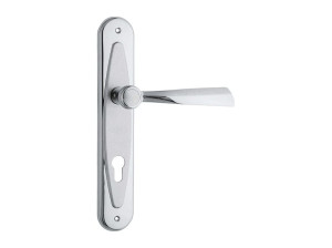 Классическая металлическая ручка на пластине с насадкой