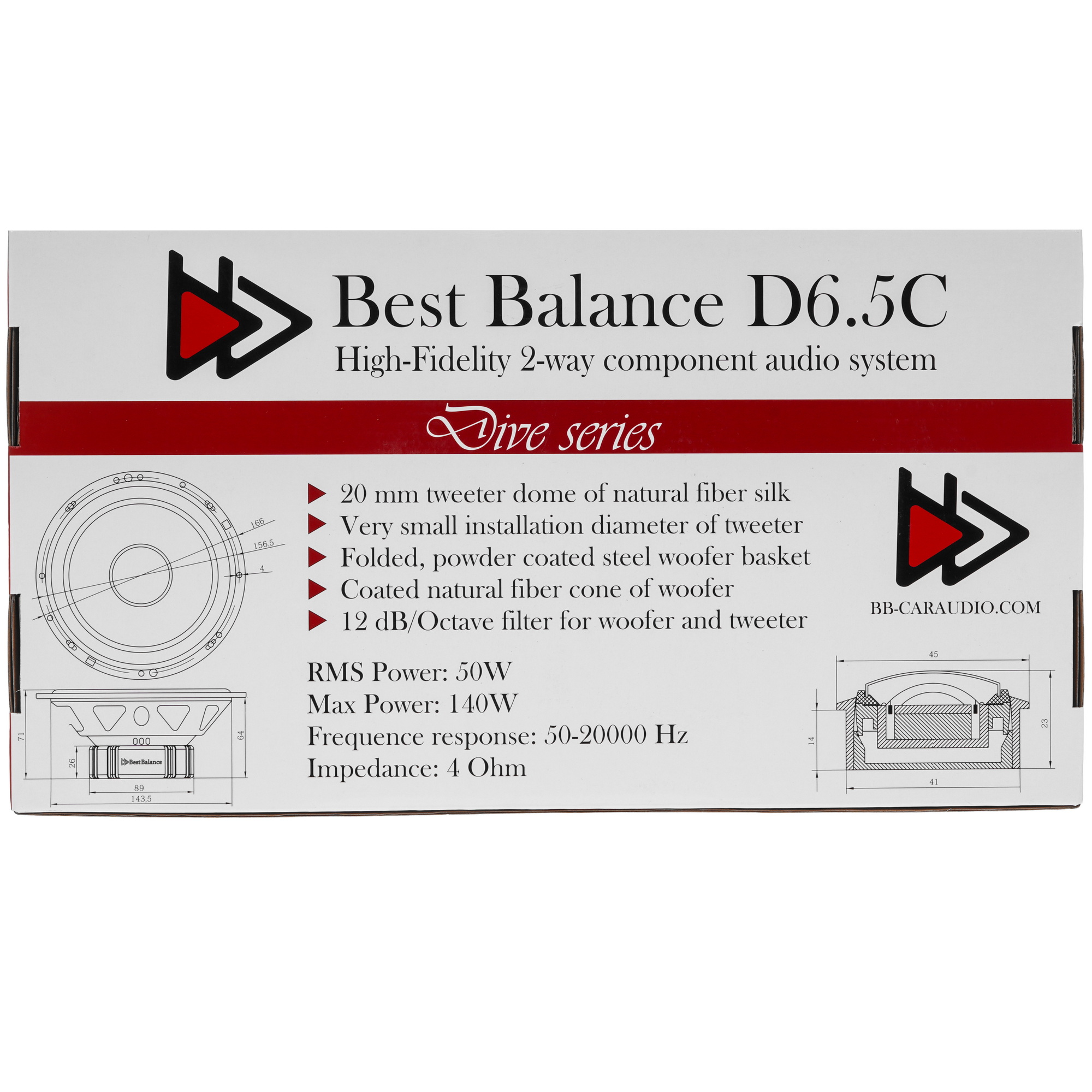 5633892 Компонентная акустическая система Best Balance D6.5C STDN-0039314 - Вид №8