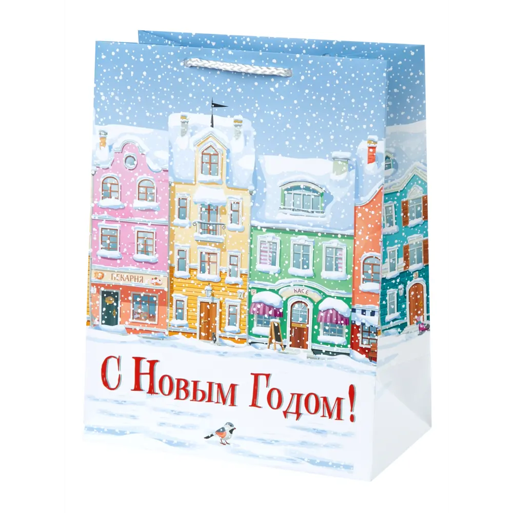 Пакет подарочный «Зимний город» 18x23 см 82801944 STLM-2072876 Santreyd 