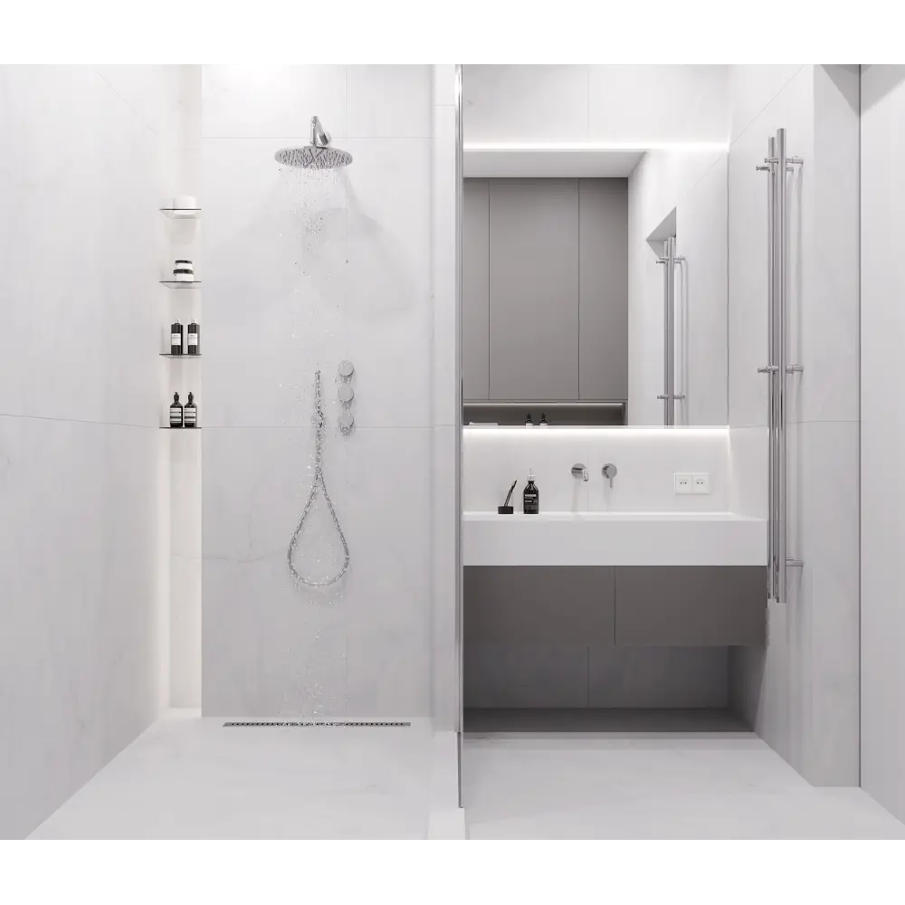 Глазурованный керамогранит Ceradim Verona Ice Карвинг 60x120 см 1.44 м² лаппатированный цвет светло-серый 89457840 STLM-2019819 - Вид №3