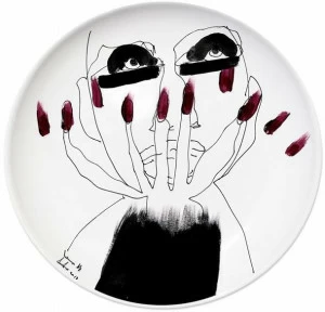 Kiasmo Керамическая тарелка Mirror K+mm2