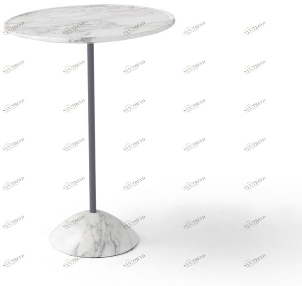 AMURA Журнальный столик с основанием и столешницей из мрамора Hourglass Am060.t533