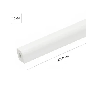 Штапик 10x14x2700 мм ПВХ вспененный цвет белый 18133371 STLM-2210624