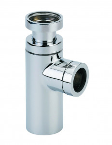 130800 000 00  Сифон для раковины Cylindrix, регулируемый по высоте от 50 до 120 мм, выход Д. 32 мм, хромированный АБС Valentin Хром