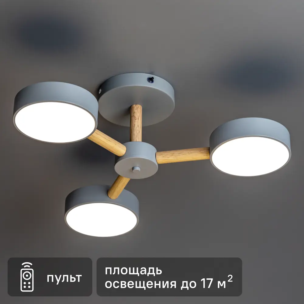 Люстра RITTER Scandia с пультом управления - регулируемый белый свет для помещений 17 м² 88333059 STLM-0916572