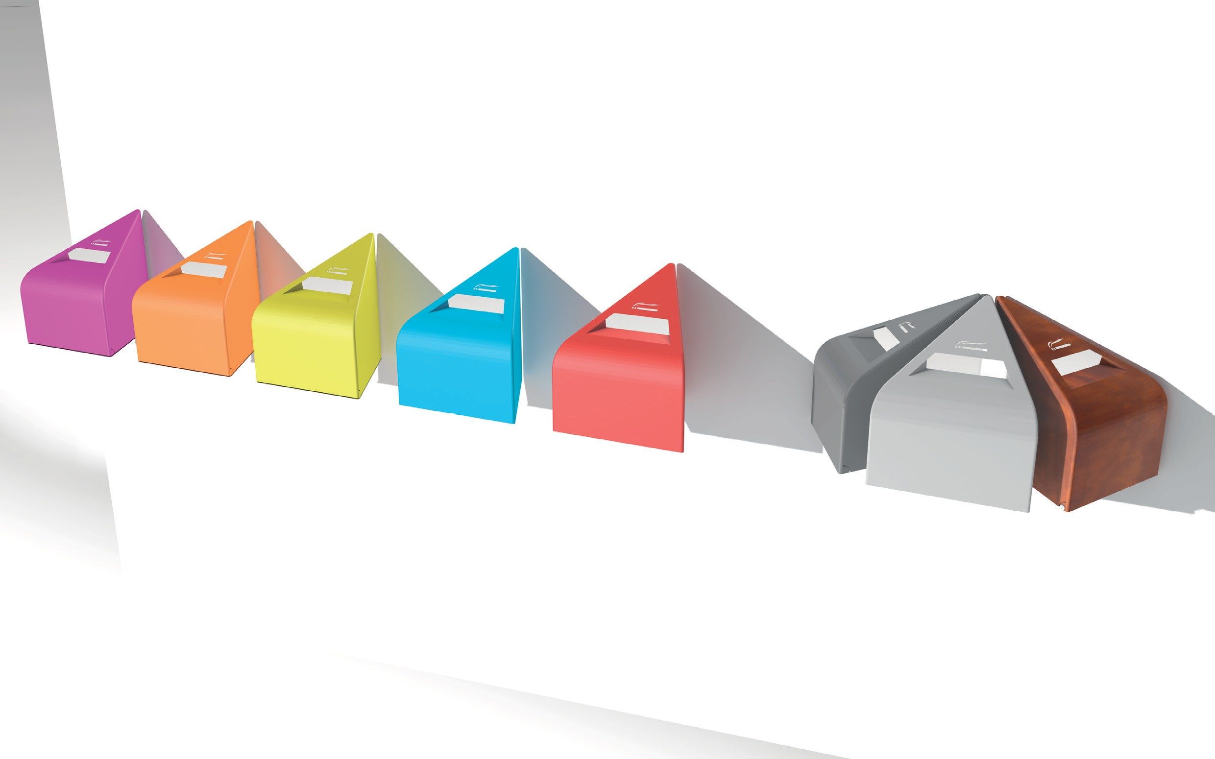 Держатель для мусора с крышкой и пепельницей для наружного использования Viscio Urban Design VERSA V2/V3 ARCH-00081696 - Вид №5