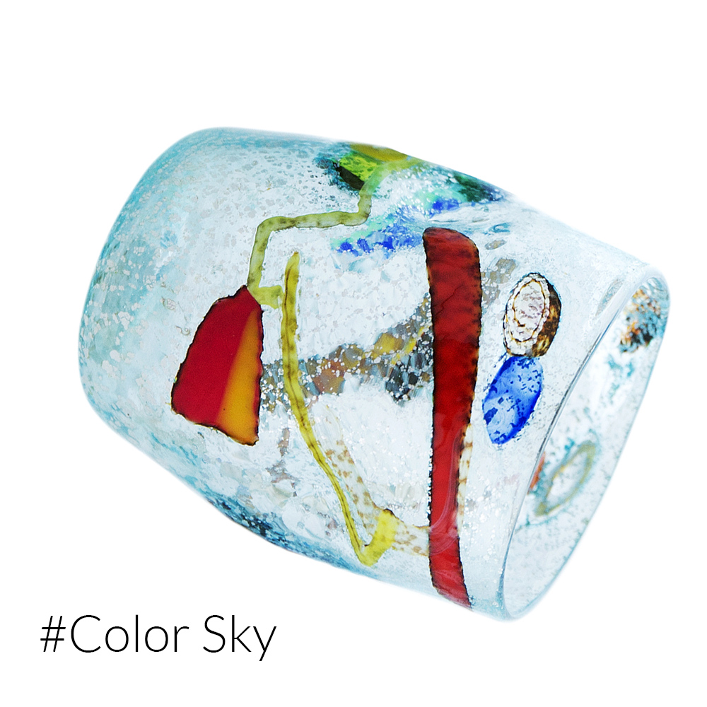 1777 ORIGINALMURANOGLASS Линейная люстра Italy iTaly - муранское стекло OMG 105 см  - Вид №1