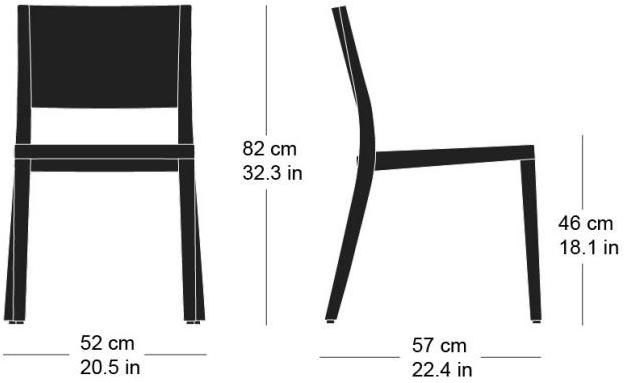 horgenglarus Штабелируемый стул из массива дерева  6-590  - Вид №15