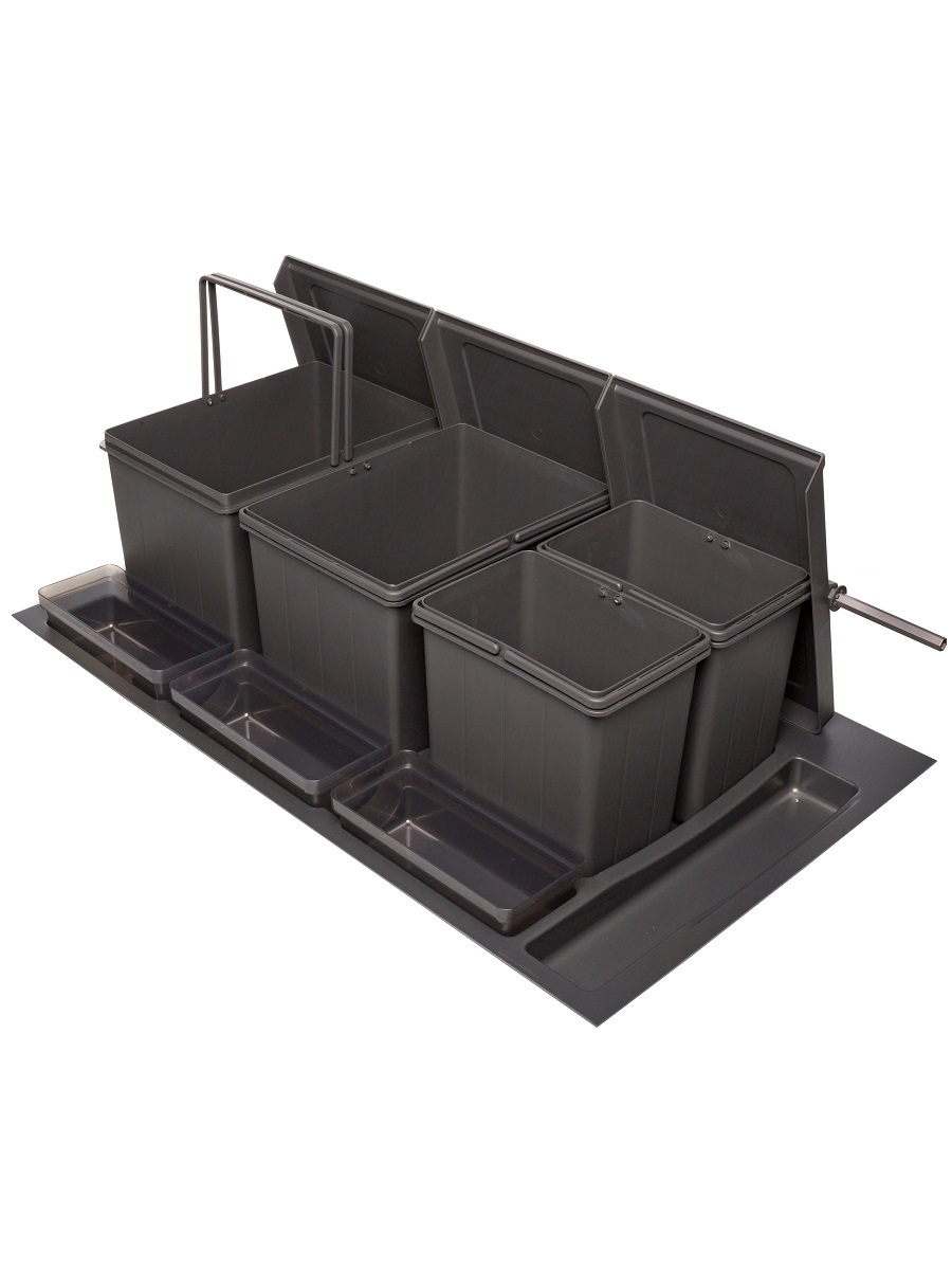 Система сортировки мусора Omega Top 900/36/4 Anthracite NAVAKO 10288 - Вид №1