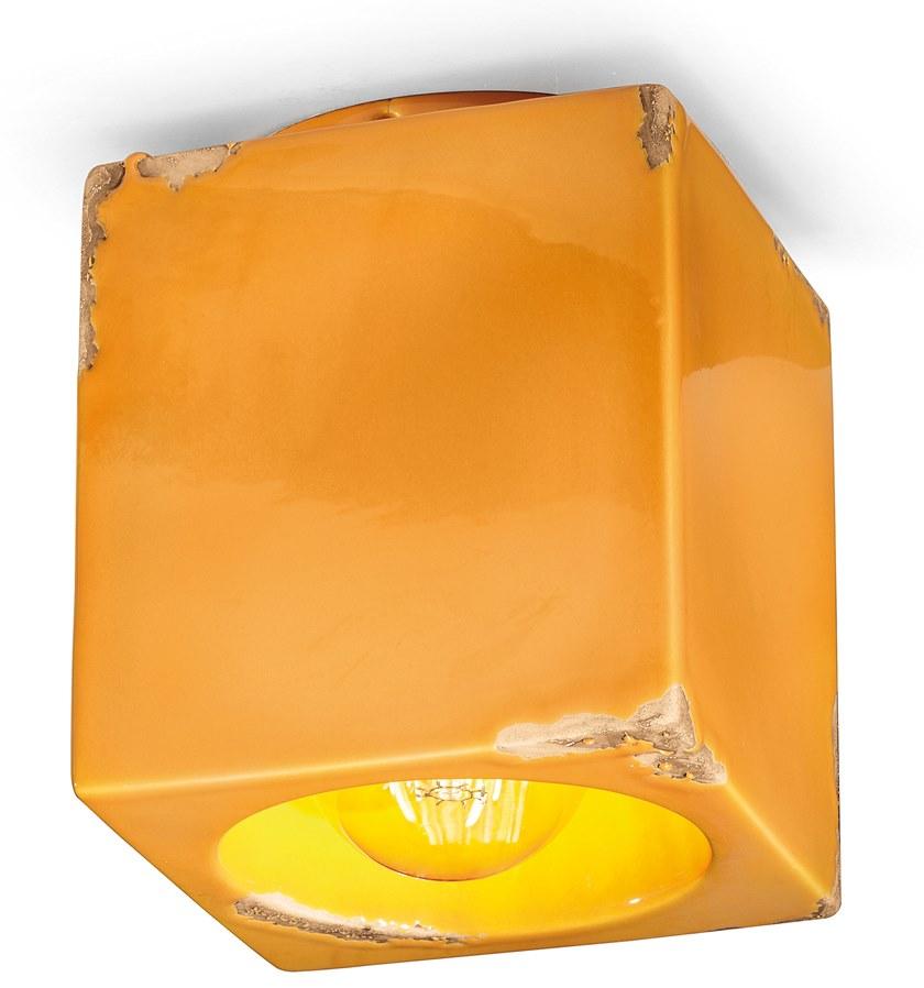 FERROLUCE Квадратный керамический потолочный светильник Vintage C987 - Вид №6