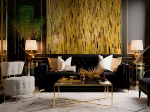 Декоративная стеклянная панель