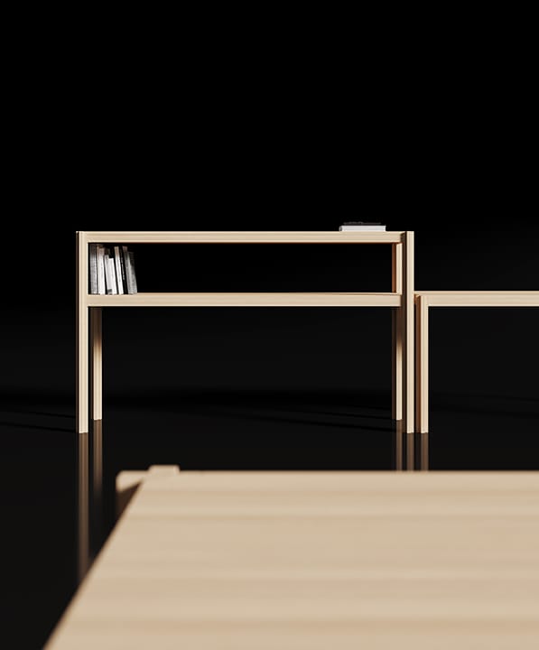 Рабочий стол из массива дерева Citterio инкрустация ARCH-00147443 - Вид №2