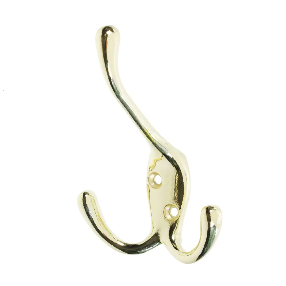 Крючок тройной, металл, цвет латунь LAMPLANDIA STLM-2107278