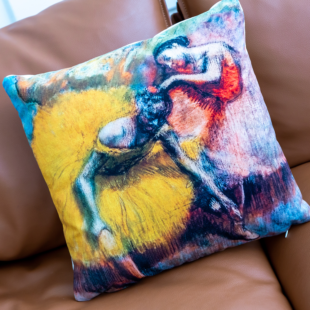 4113117 Арт-подушка «Балерины в жёлтом и розовом» Object Desire  - Вид №1