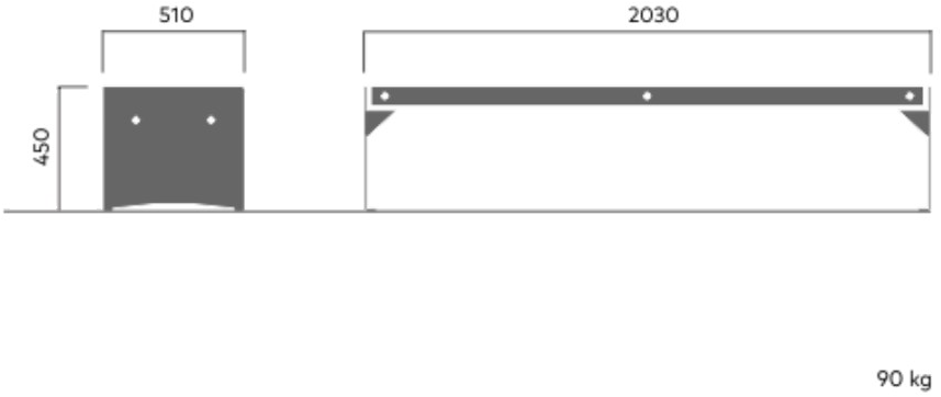 VESTRE Модульная скамья из стали и дерева со встроенным освещением Via sun-id-1499371 - Вид №6