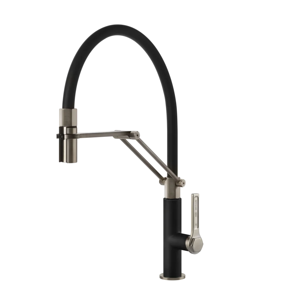 Смеситель для раковины 60055 599 Gessi Officine gessi МАТОВЫЙ ЧЕРНЫЙ /FINOX 60055599