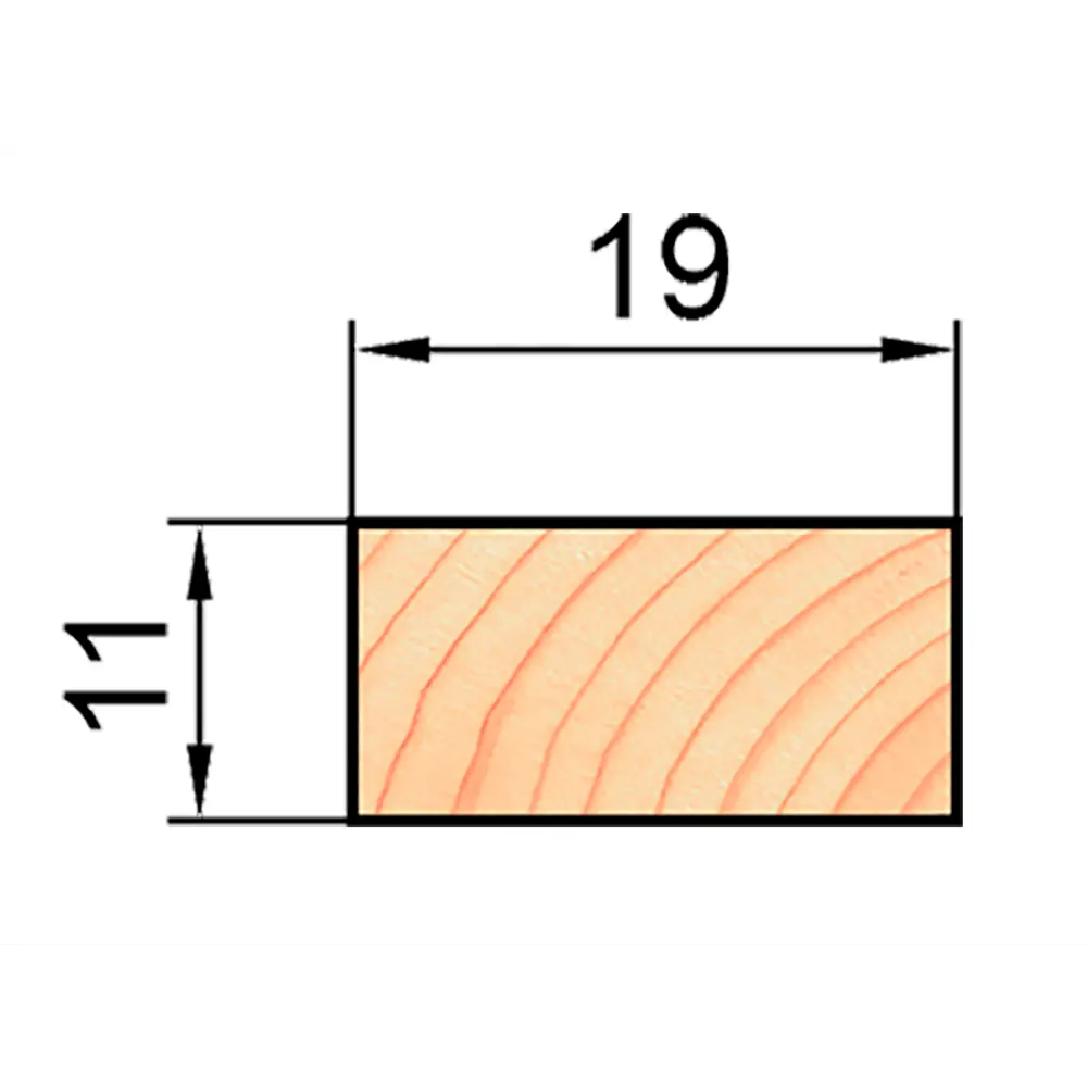 Декоративный брусок АРЕЛАН из сращенной сосны 11×19×2200 мм 81960933 STLM-0015505 - Вид №2