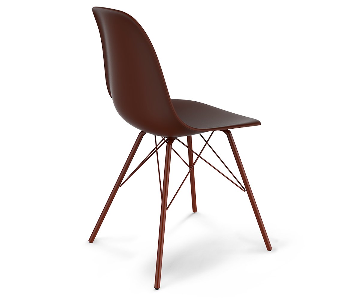 Стул DSR коричневый S37 (eames style) SHEFFILTON ДИЗАЙНЕРСКИЕ, EAMES STYLE 015585 Коричневый  - Вид №1