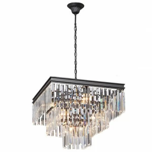 Подвесная люстра Vitaluce V5147-1/4+4+1 VITALUCE ДИЗАЙНЕРСКИЕ 328097 Черный;прозрачный