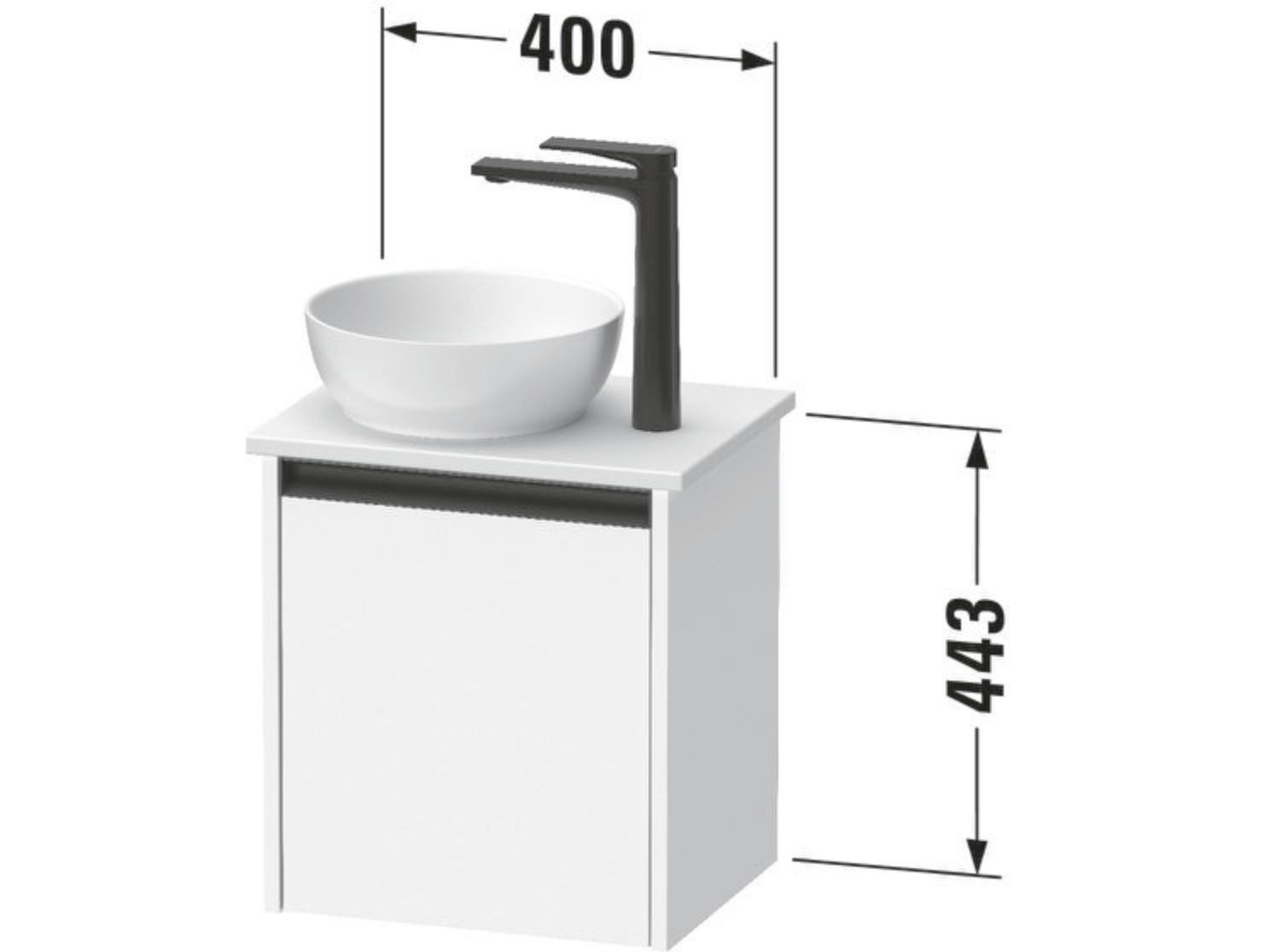 Деревянный подвесной умывальник с дверцами Duravit Sivida ARCH-00041844 - Вид №1