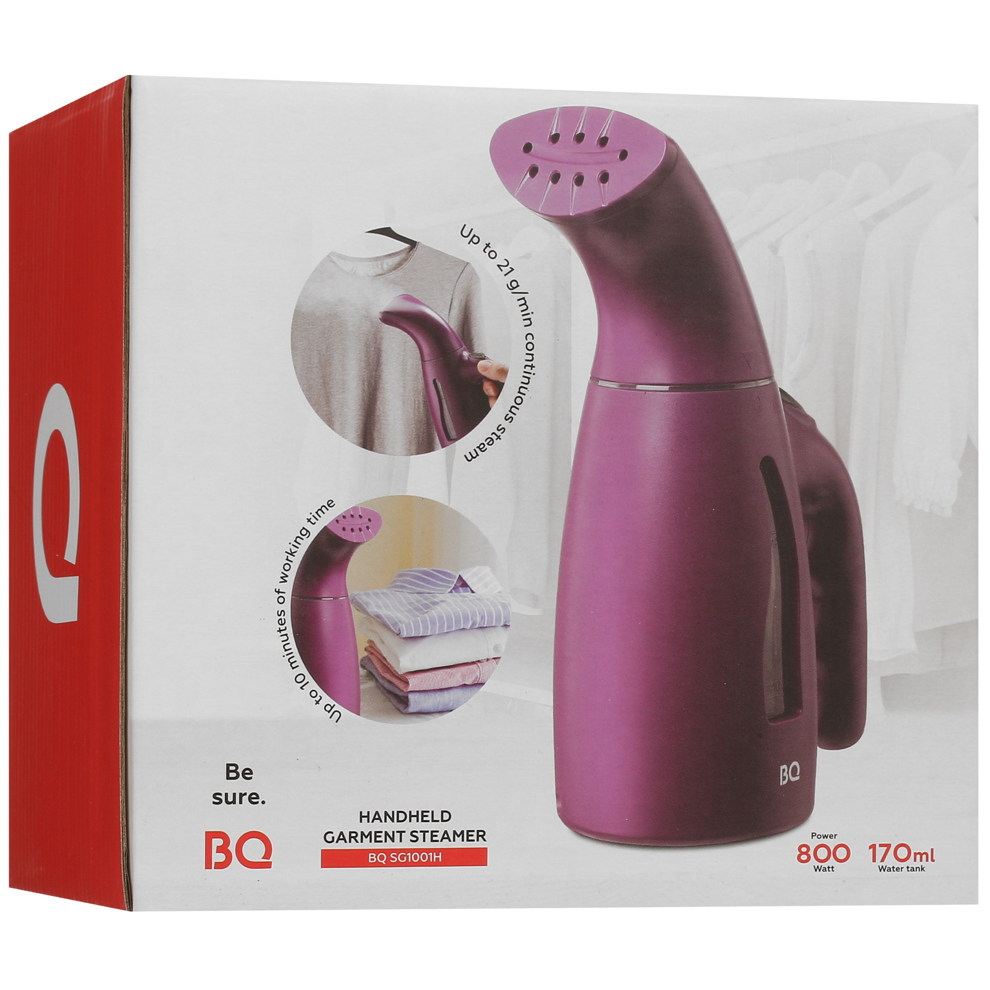 5417251 Отпариватель BQ SG1001H фиолетовый STDN-0129783 - Вид №10