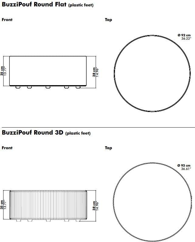 BuzziSpace Пуф с обивкой из звукопоглощающей ткани sun-id-1466646 - Вид №4