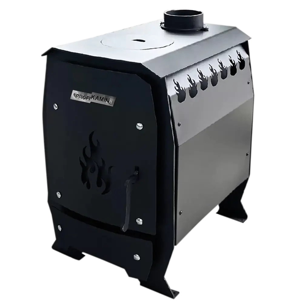 Печь отопительная дровяная ПрофиКамин Муром 40 цвет черный PROFIKAMIN STLM-2112993