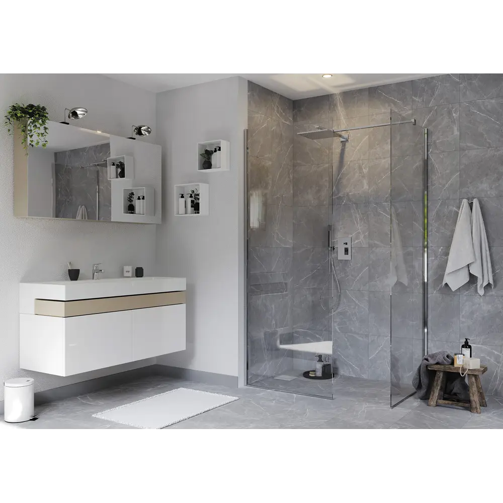 Глазурованный керамогранит Artens Dina 42x42x0.8 см 1.587 м² сатинированный цвет серый 89364107 STLM-2015610 - Вид №5