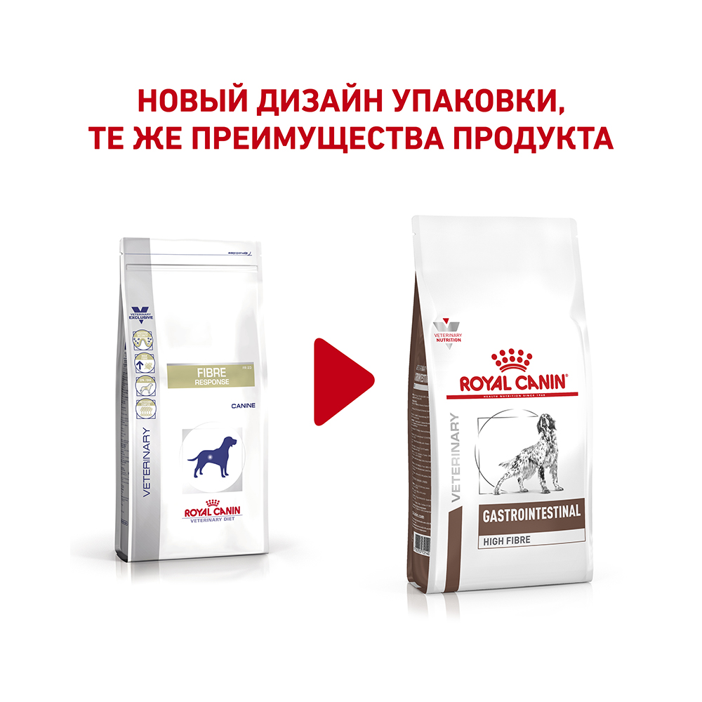 УТ0014096 Корм для собак Vet Diet Fibre Response FR23 при нарушении пищеварения сух. 2кг ROYAL CANIN  - Вид №1