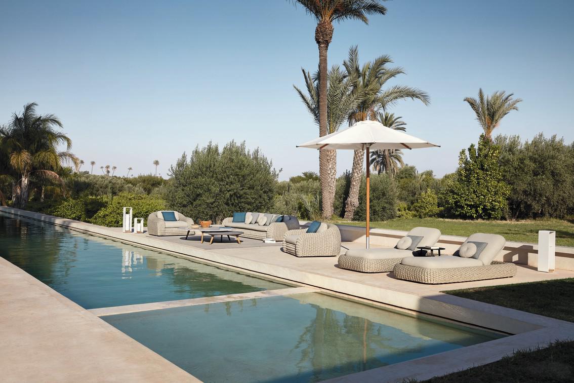 MNST989 Журнальные столики teak ⌀148см Manutti Torsa - Вид №4