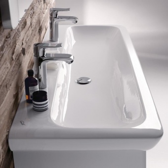 121935000 Подвесная раковина настенная прямоугольная Keramag  белая  - Вид №3