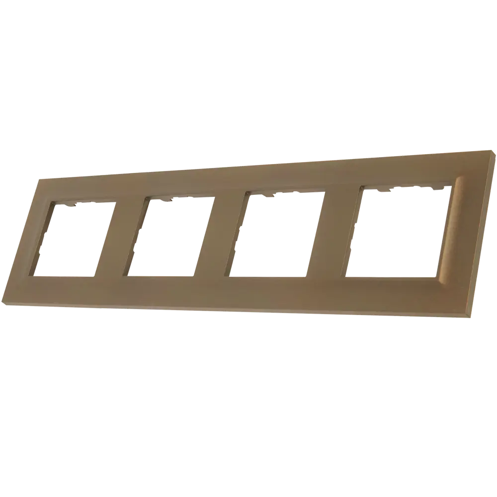 Рамка Legrand Structura на 4 модуля в элегантном цвете шампань 82669037 STLM-0033522 - Вид №1