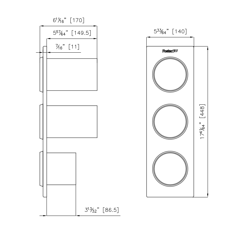 Foster Набор из 3 держателей для бутылок 8100621  - Вид №1