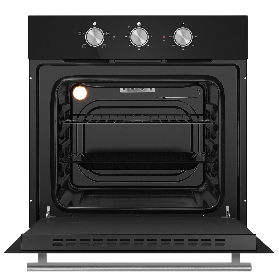 9100953 Электрический духовой шкаф HOMSair OES604BK черный STDN-0101232 - Вид №1