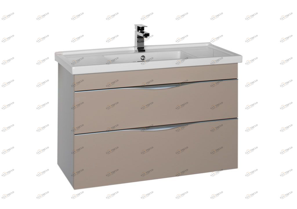 Тумба с раковиной Aquanet Эвора 100 капучино 0018400500182325