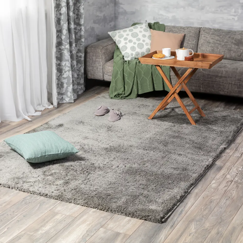 Ковер полиэстер Ribera 200x300 см цвет темно-серый 82388122 STLM-2033935 Santreyd 