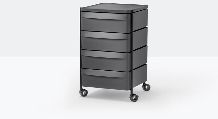 Pedrali Офисный ящик из полипропилена на колесиках Boxie Bxh_4c - Вид №1