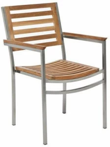 Il Giardino di Legno Штабелируемый садовый стул с подлокотниками Berbeda 5304