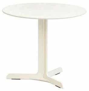 Saba Italia Круглый журнальный столик со столешницей из HPL и металлическими ножками Garden