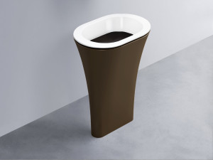 AMLA65-BL+AMPILO-LV+AMCOLO-CA Раковина Amedeo Ovale отдельностоящая cielo Enjoy + Amedeo