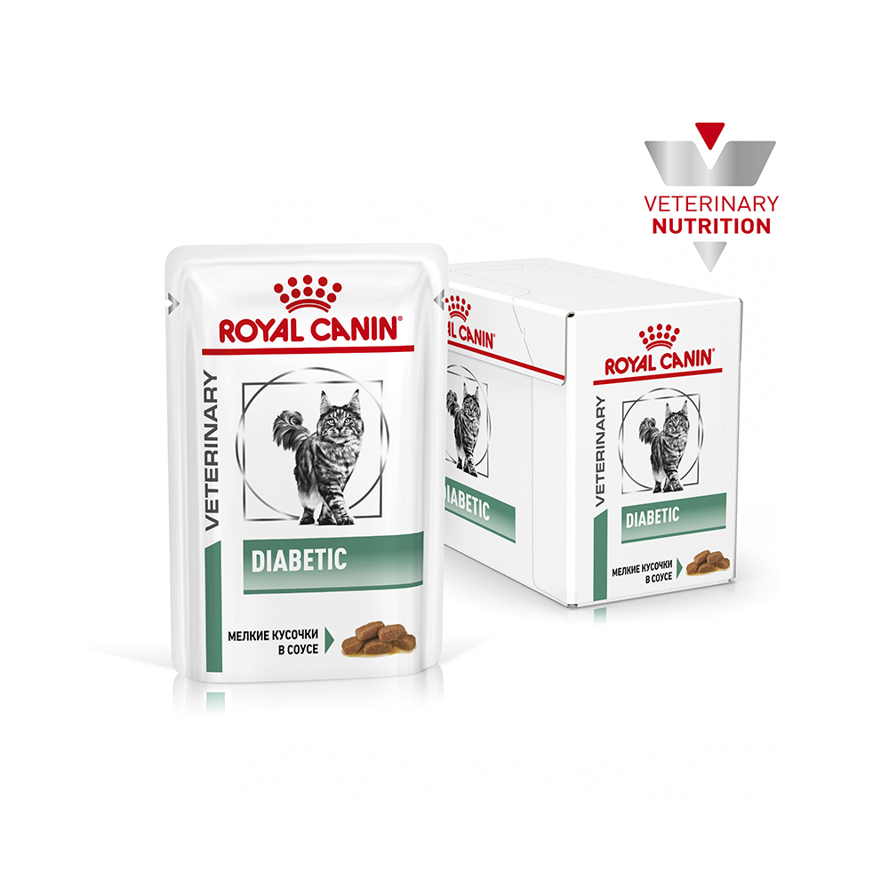 ПР0053544 Корм для кошек Vet Diet Diabetic DS46 при сахарном диабете пауч 85г ROYAL CANIN  - Вид №1