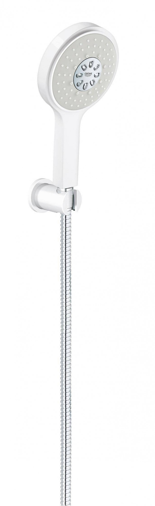 26174LS0 Душевой набор Power&Soul® Cosmopolitan (ручной душ, настенный держатель, шланг 1500 мм), хром (26174LS0) Grohe Power&Soul Cosmopolitan белая луна