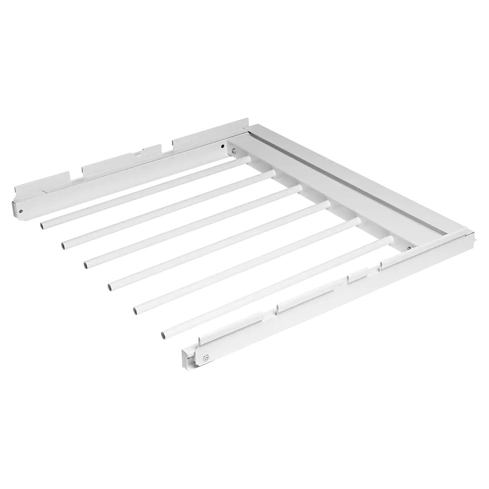 Выдвижная брючница 46.3x2.8x44 см металл цвет белый ТИТАН-GS STLM-2199258 - Вид №3