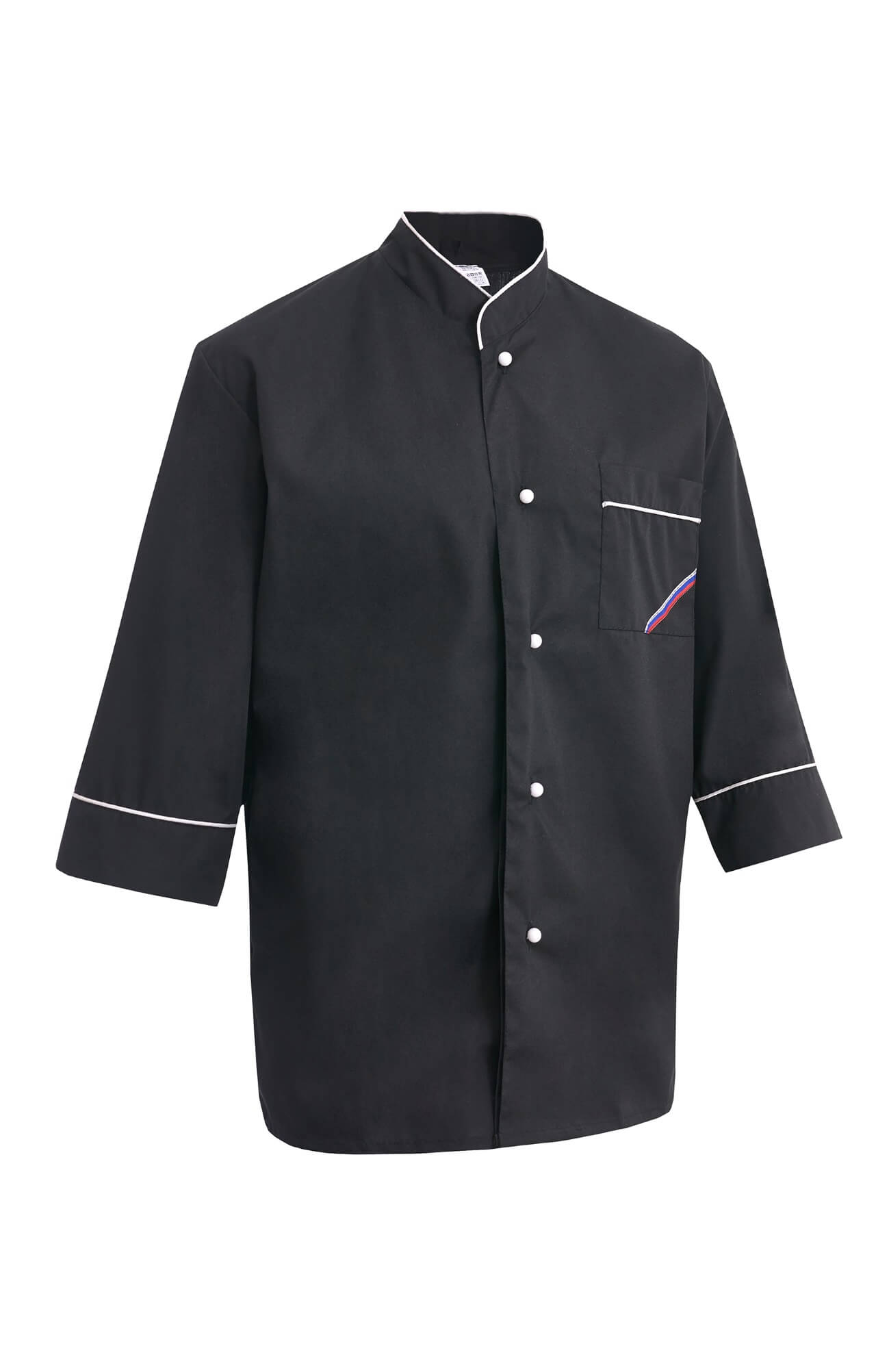 69107 Куртка поварская "Люкс-Лайт" черная  Повар  размер 60-62/170-176 Спецодежда  - Вид №2