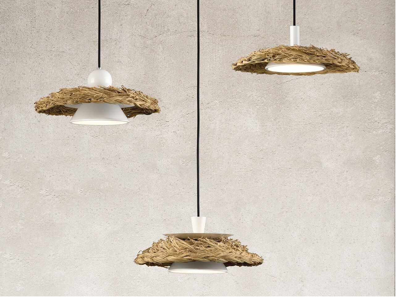 Светодиодный подвесной светильник из растительного волокна Olé Lighting Illa ARCH-00003209